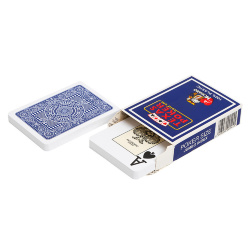 Карты для покера "Modiano Texas Poker" 100% пластик, Италия, синяя